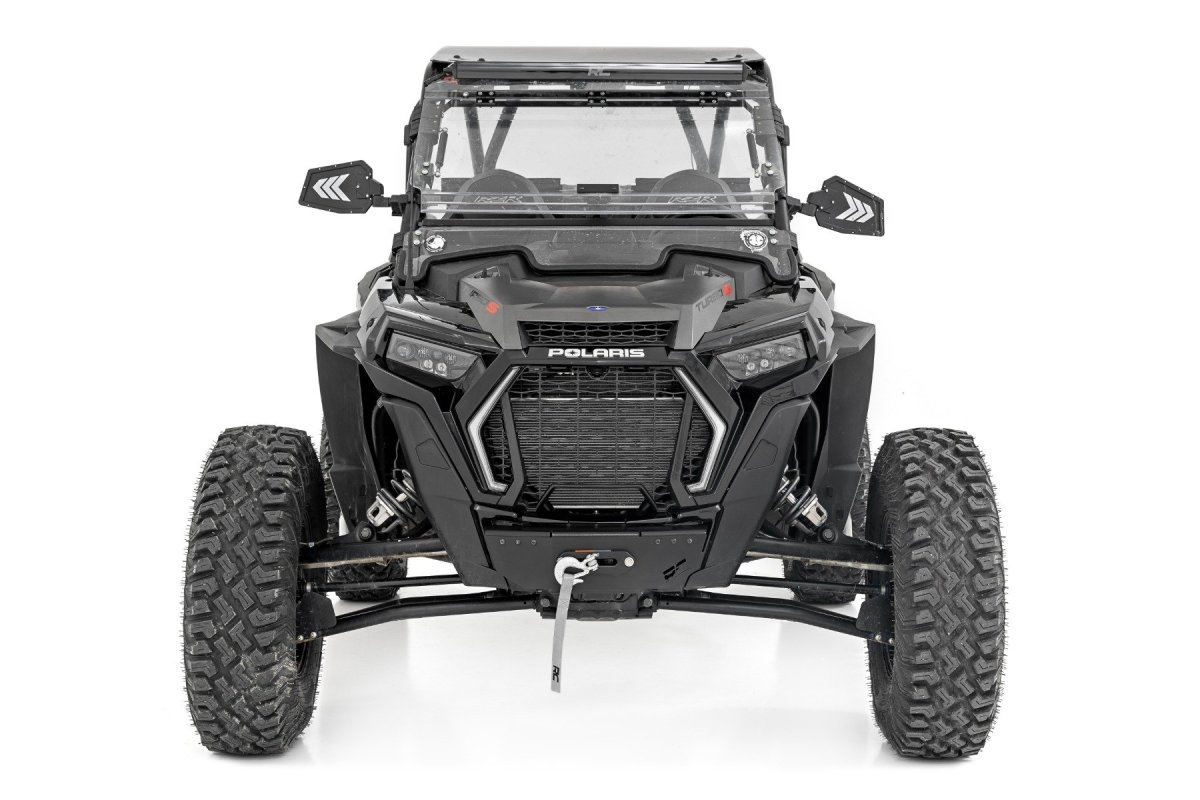Polaris RZR Turbo S4 Winch Mount - Rough Country - RS4500S - Black - '21-'22